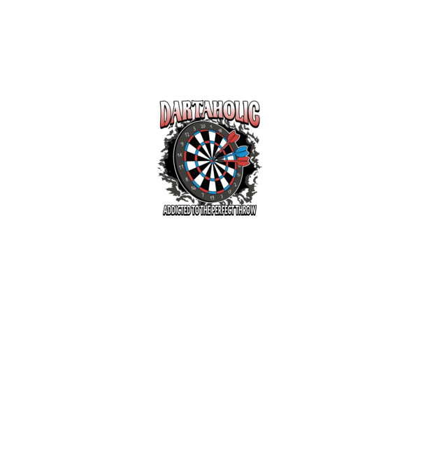 Darts függő minta fekete pólón