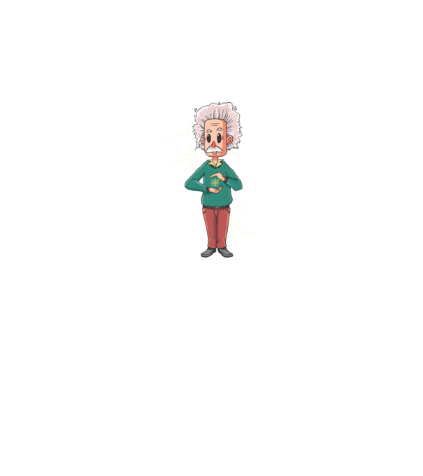 Einstein minta sötétkék pólón