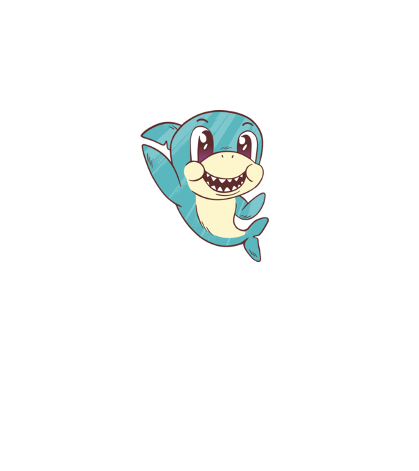 Baby shark minta szürke pólón