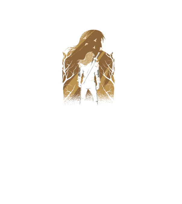 Vaják - The witcher minta fekete pólón