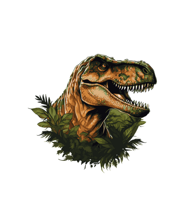 T-rex minta fehér pólón