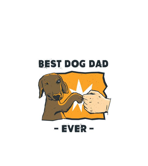 Best Dog Dad Ever minta türkiz pólón
