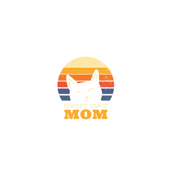 Best Cat Mom Ever minta szürke pólón