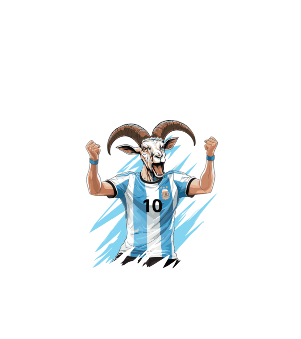 Messi a GOAT minta fehér pólón