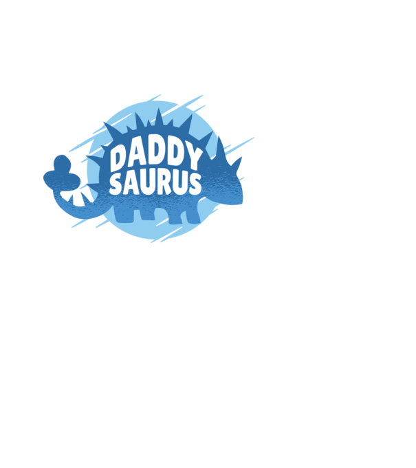 Daddysaurus minta fekete pólón