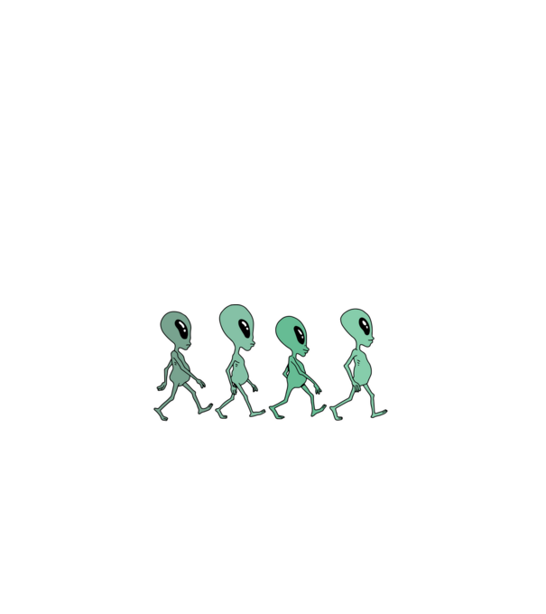 The Aliens minta fekete pólón