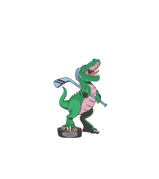 Hokis T-rex minta almazöld pólón