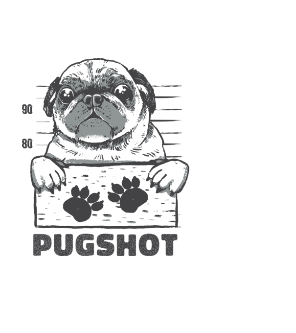 Pugshot minta fekete pólón