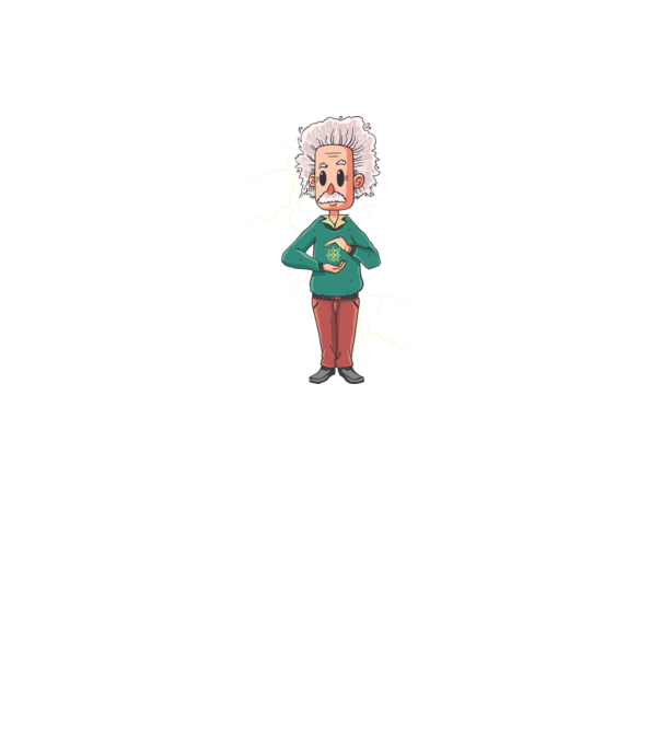 Einstein minta fekete pólón