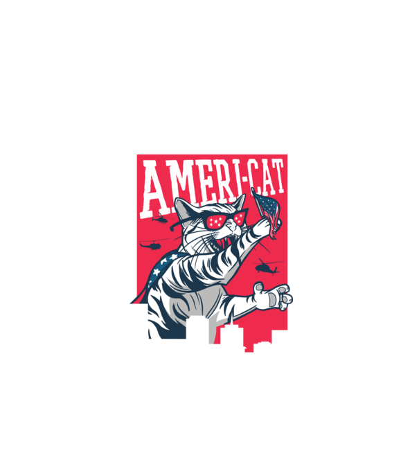 Amerikai macska minta türkiz pólón