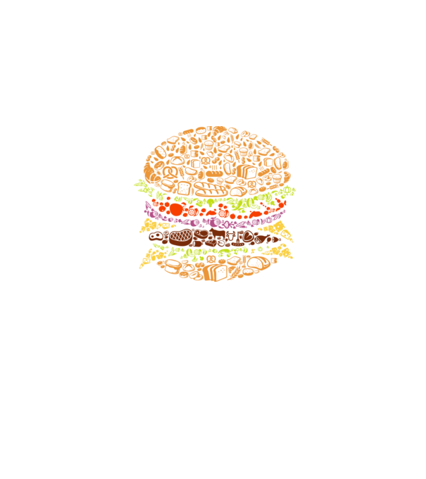 Hamburger minta farmerkék pólón
