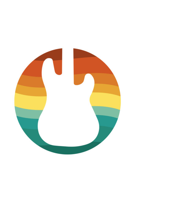 Basszusgitár minta fekete pólón