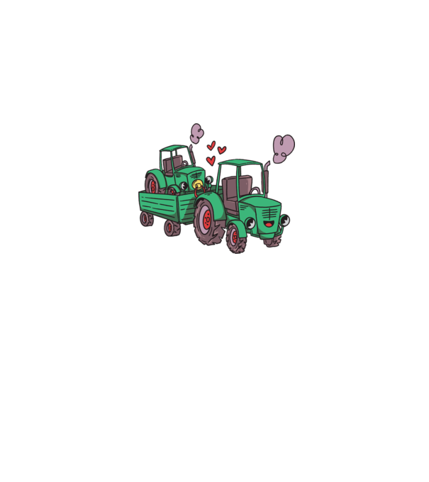 Traktor család minta szürke pólón