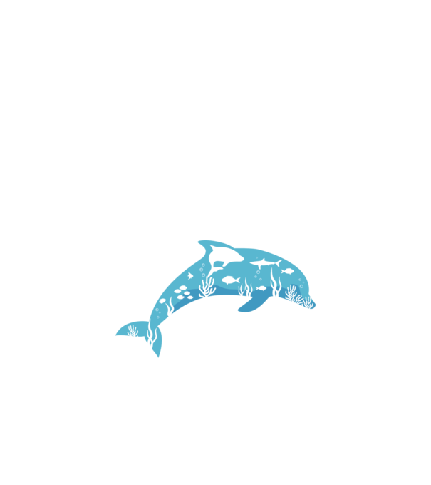 Delfin minta fekete pólón