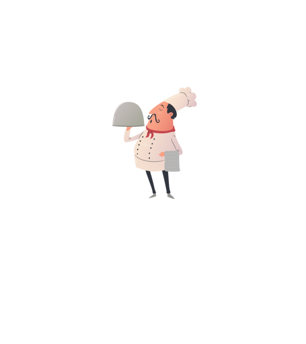 Szakács minta farmerkék pólón