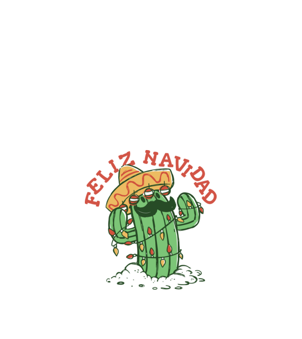 Feliz Navidad minta fehér pólón