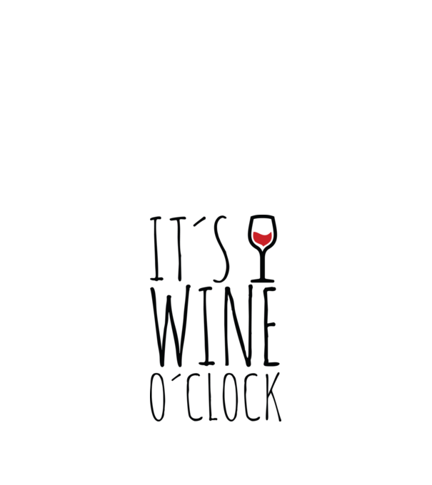 Wine o'clock minta fehér pólón