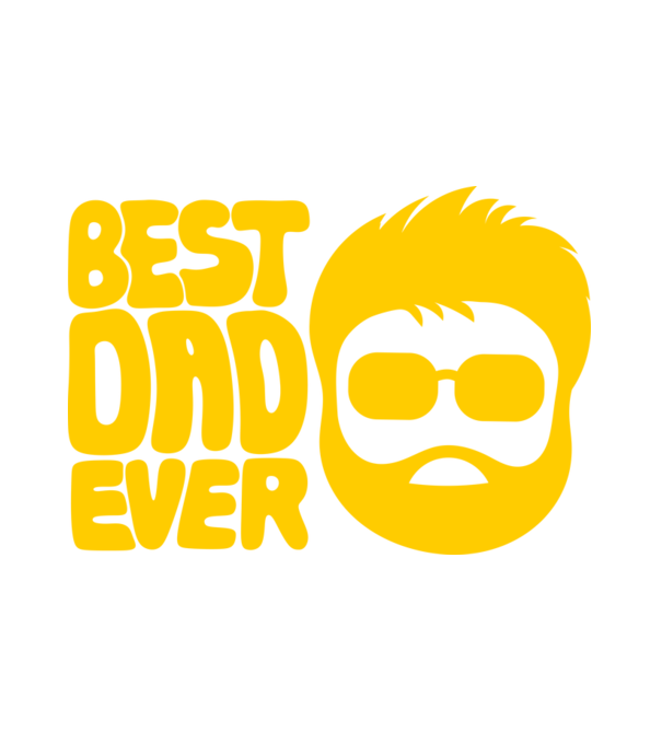 Best Dad Ever minta fehér pólón