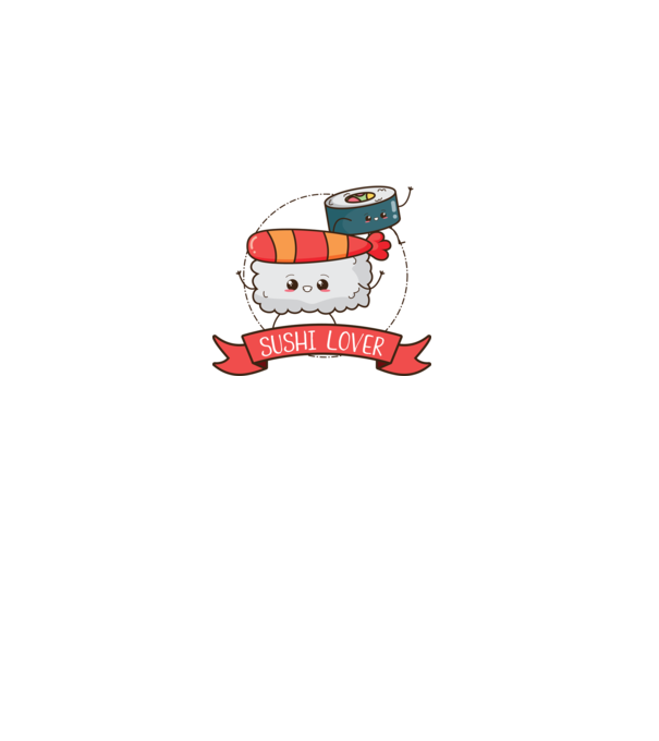 Sushi lover minta zöld pólón