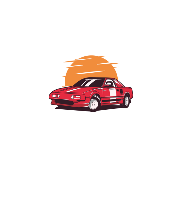 Toyota MR 2 minta szürke pólón