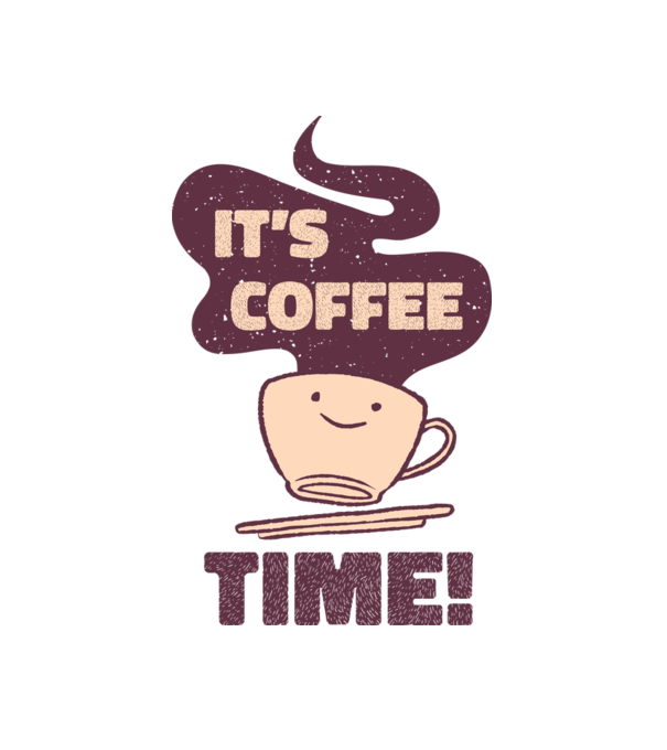 It's coffee time minta fehér pólón