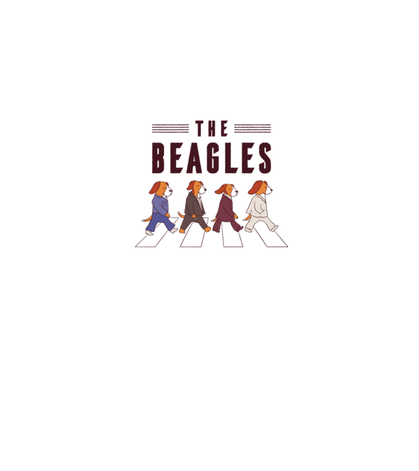 The Beagles minta sötétkék pólón
