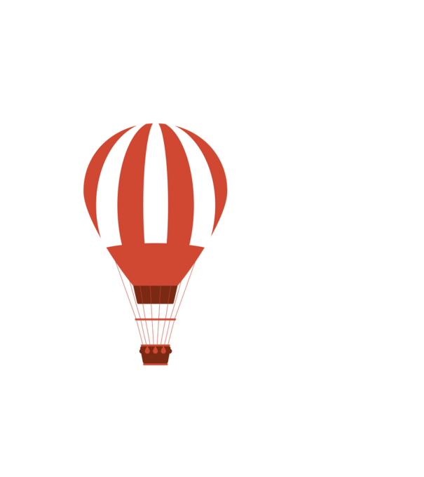 Hőlégballon minta világoskék pólón