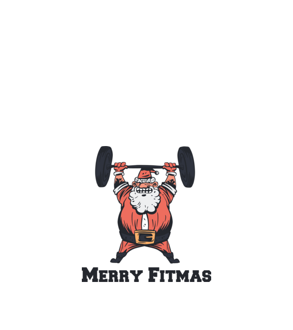 Merry Fitmas minta királykék pólón