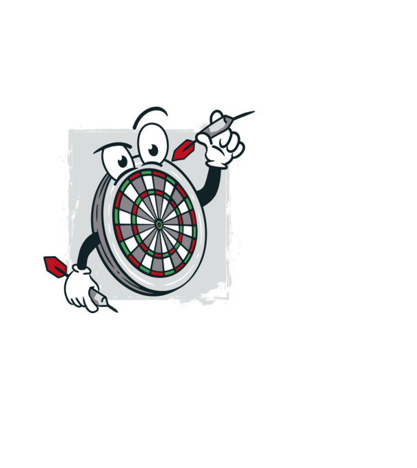 Darts minta fekete pólón