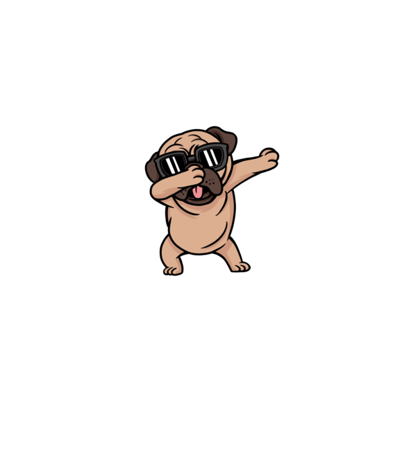 Mopsz dab minta farmerkék pólón