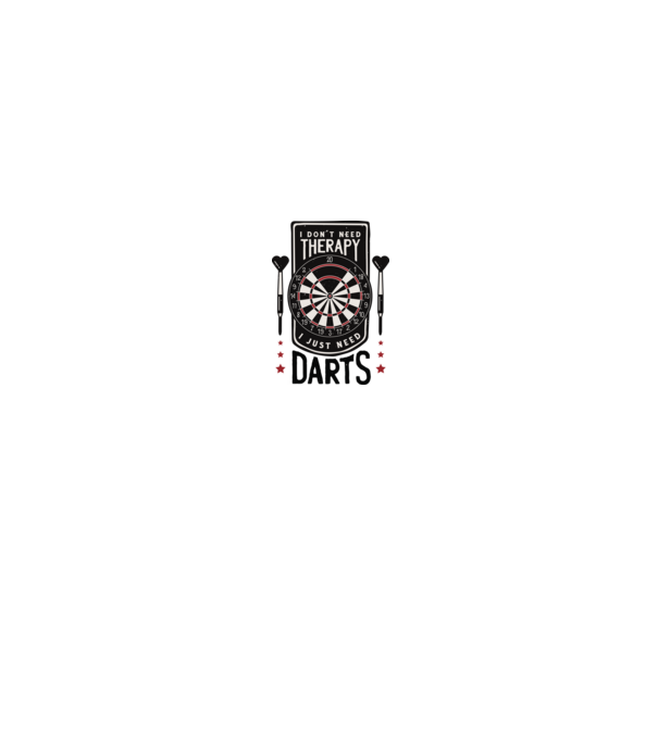 Darts minta fekete pólón