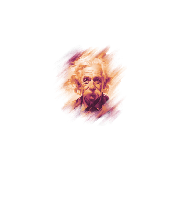Albert Einstein minta sötétkék pólón