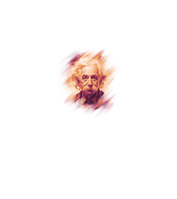 Albert Einstein minta fekete pólón
