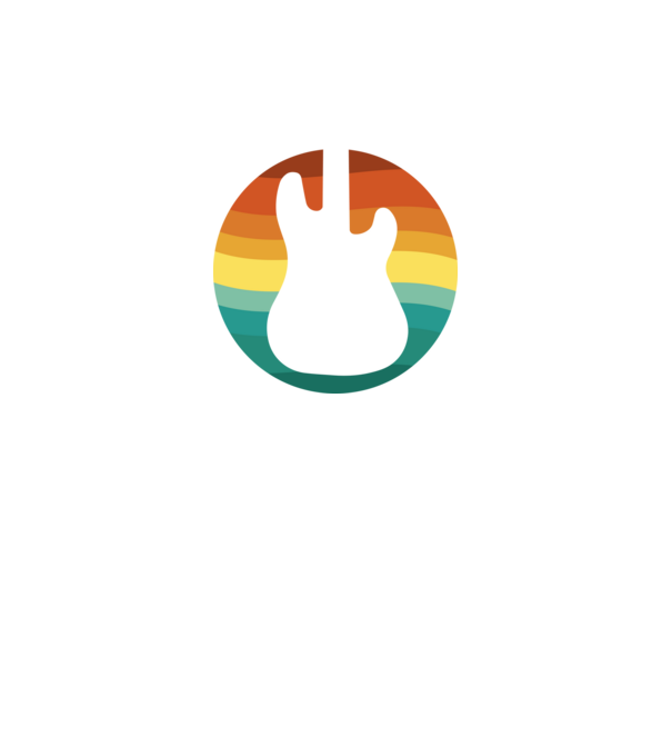 Basszusgitár minta fekete pólón