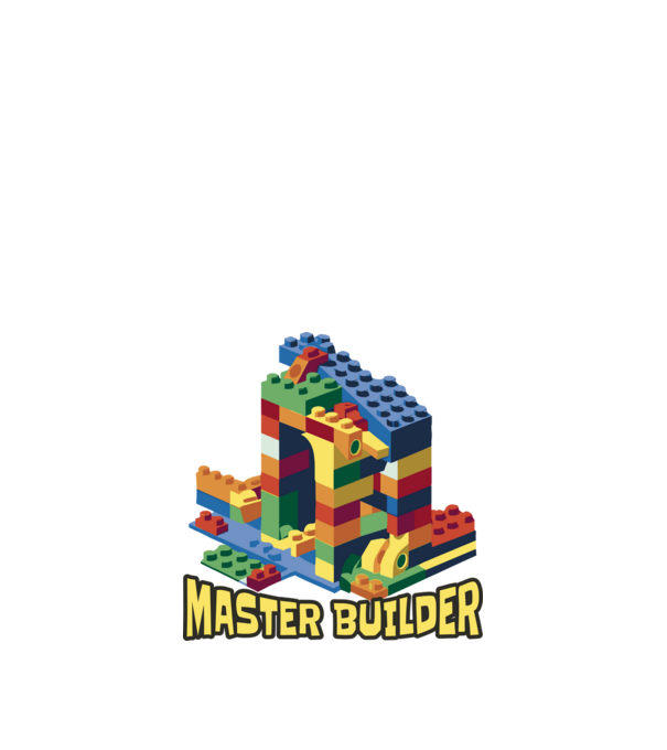 Lego mester minta fehér pólón