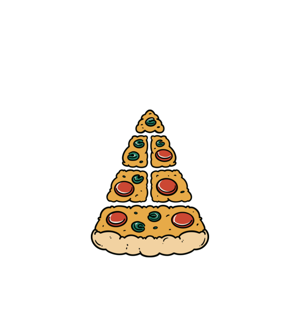 Pizza piramis minta türkiz pólón