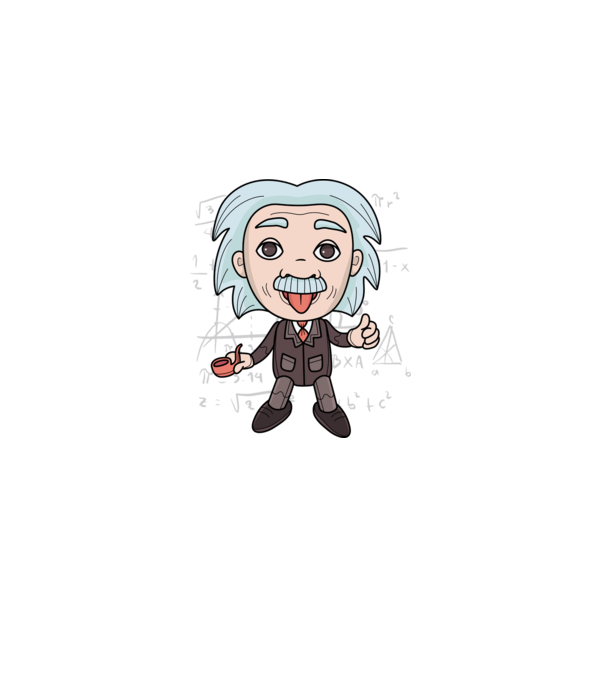 Einstein minta fekete pólón