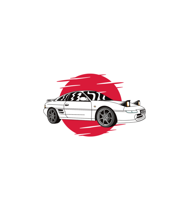 Toyota MR 2 MK2 minta fehér pólón