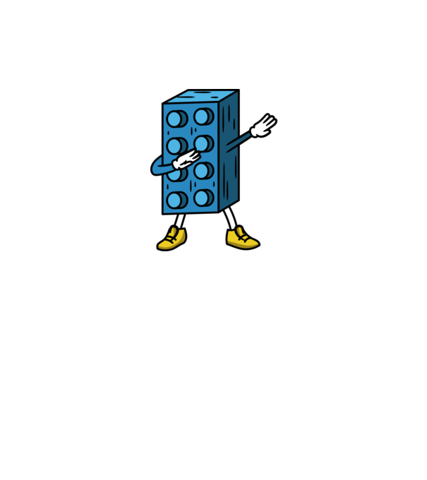 Lego dab minta fehér pólón
