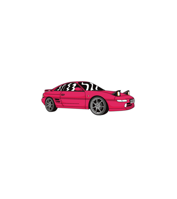 Toyota MR2 Mk2 minta fehér pólón