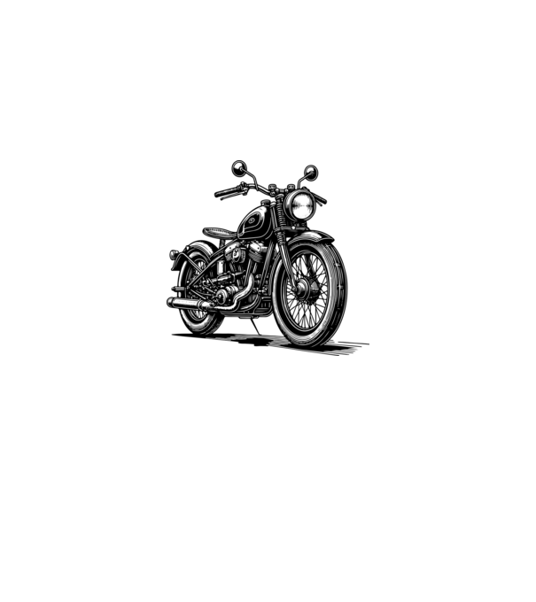 Retro motor minta fehér/piros pólón