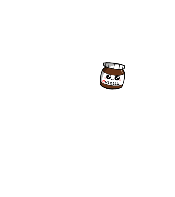 Nutella minta fehér pólón
