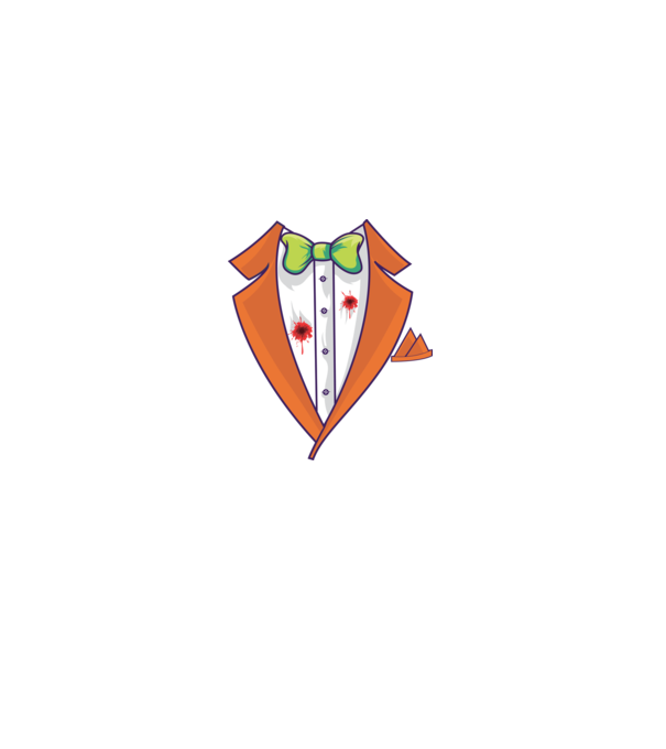 Joker öltöny minta szürke pólón