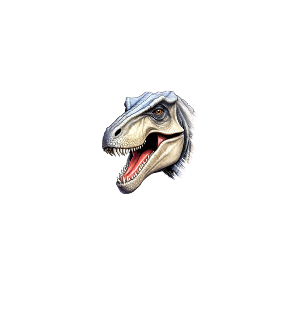 T-rex minta királykék pólón