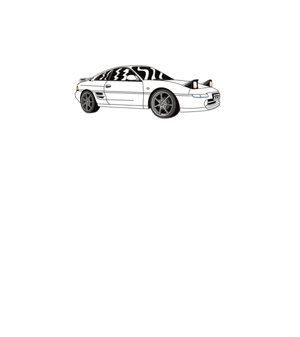 Toyota MR 2 MK2 minta türkiz pólón