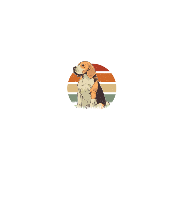 Beagle minta fekete pólón