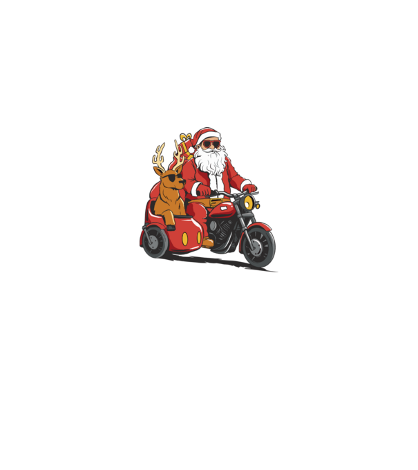 Motoros mikulás minta királykék pólón