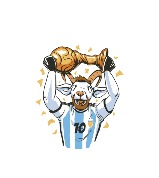 Messi - The Goat minta fehér pólón