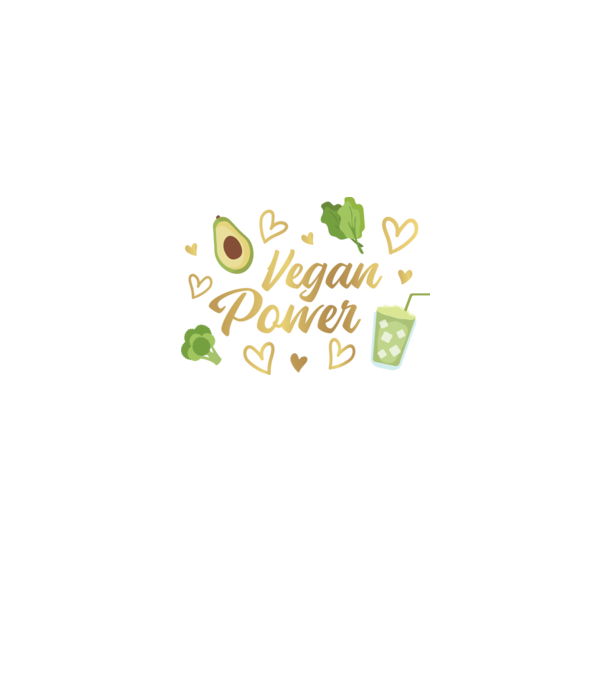 Vegán erő minta farmerkék pólón