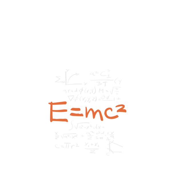 E=MC2 minta fekete pólón
